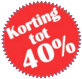 Korting Tot 40%